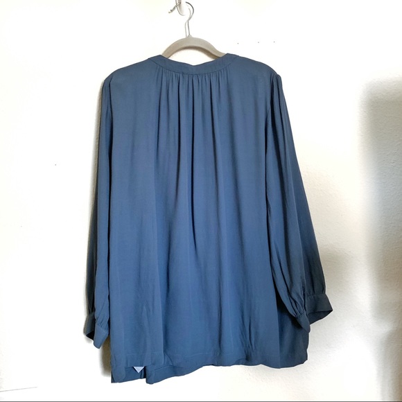 MADEWELL | Lace up Tassel Peasant Top Long Sleeve - Picture 4 of 6